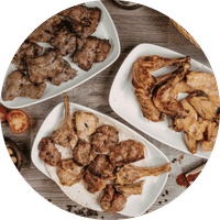 MEAT SIDES / ACOMPAÑAMIENTOS DE CARNES